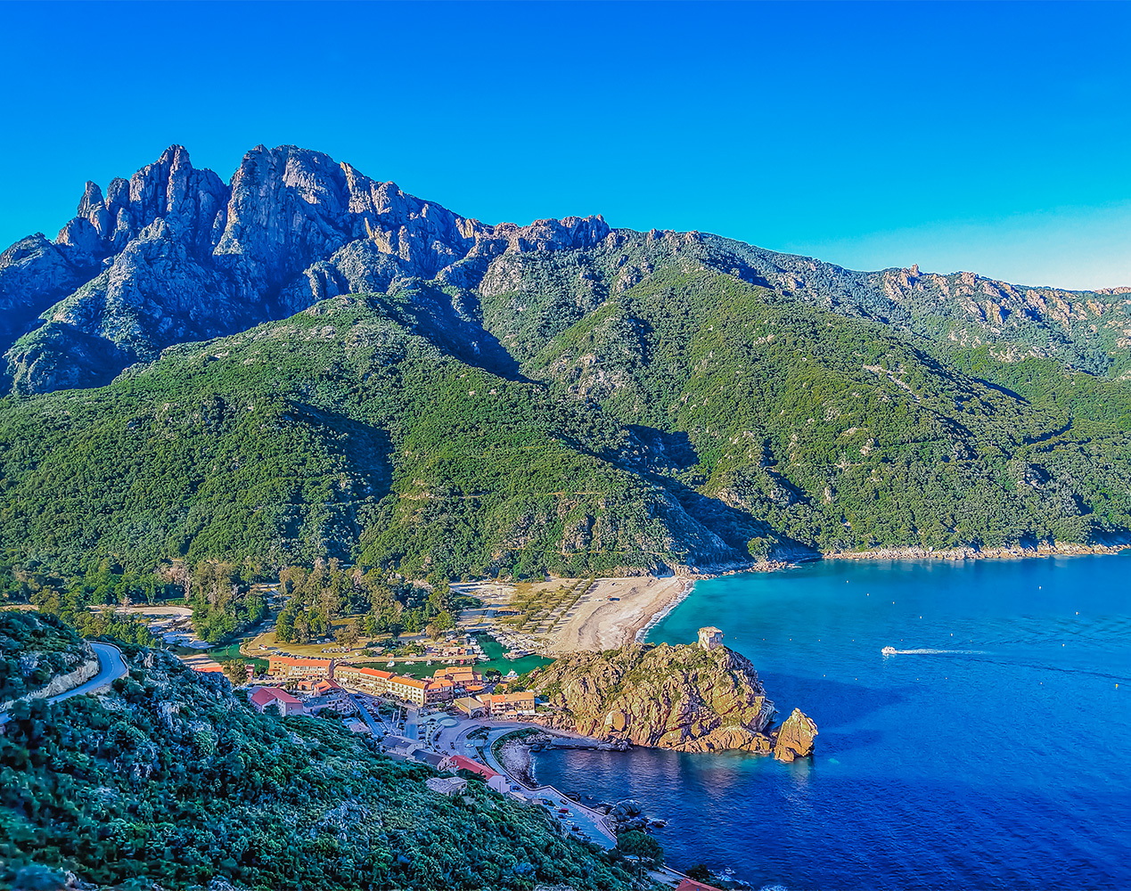 bonheur au bord de mer en corse