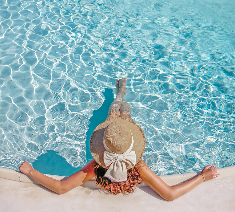 profiter de la piscine chauffee